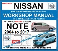 Nissan Note workshop repair manual